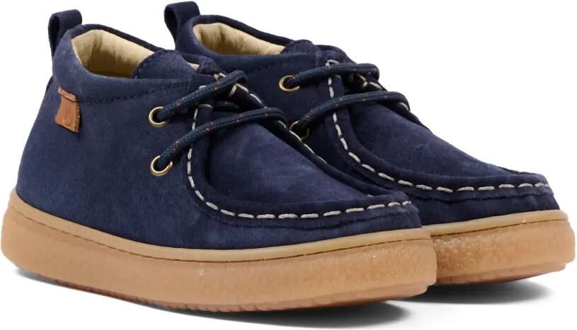 NATURINO Kasden suède bootschoenen met veters Blauw