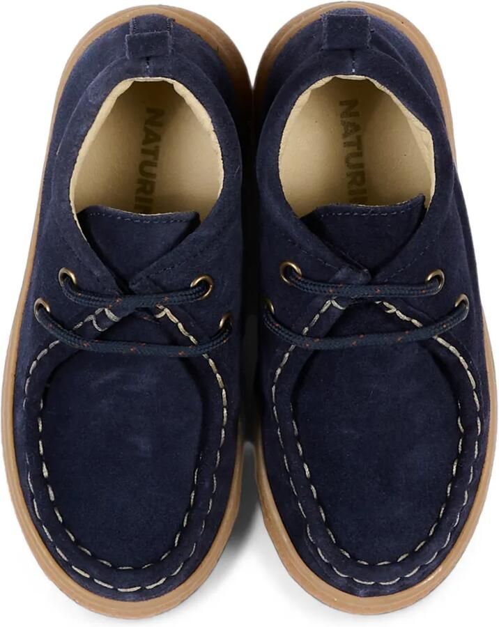 NATURINO Kasden suède bootschoenen met veters Blauw - Foto 3