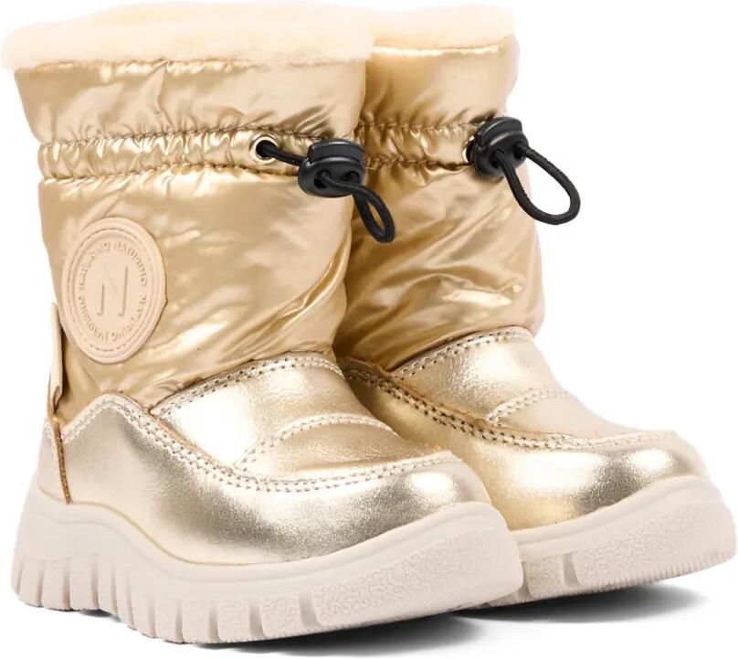 NATURINO Laarzen met metallic-effect en vlakken Goud