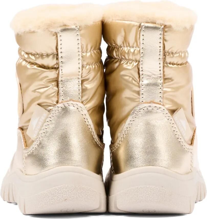 NATURINO Laarzen met metallic-effect en vlakken Goud - Foto 3