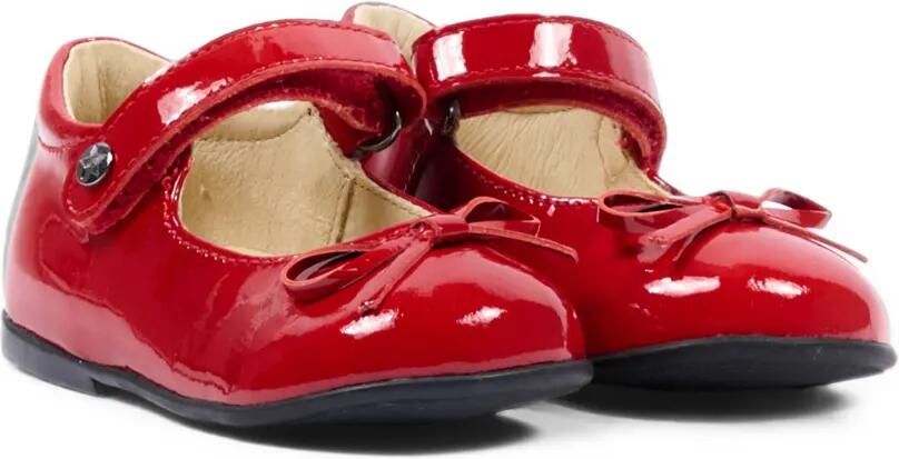 NATURINO Lakleren ballerina's met strikdetail Rood