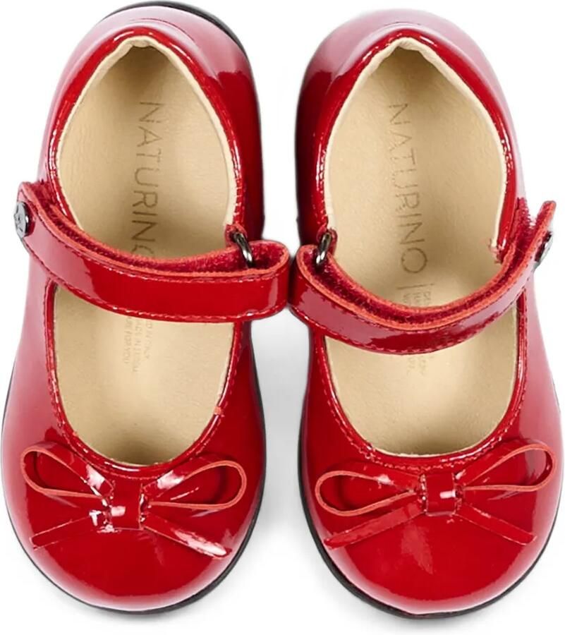 NATURINO Lakleren ballerina's met strikdetail Rood - Foto 2