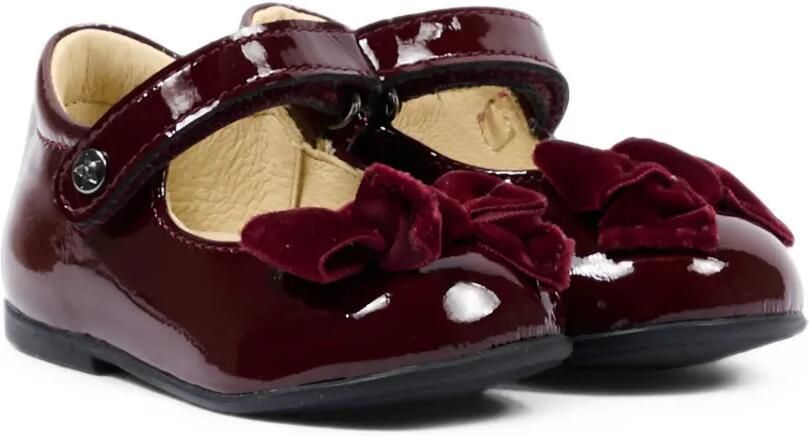 NATURINO Lakleren ballerina's met strikdetail Rood