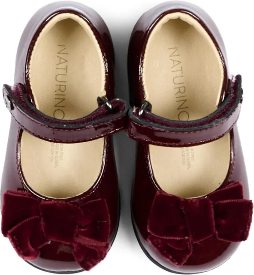 NATURINO Lakleren ballerina's met strikdetail Rood - Foto 3