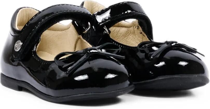 NATURINO Lakleren ballerina's met strikdetail Zwart