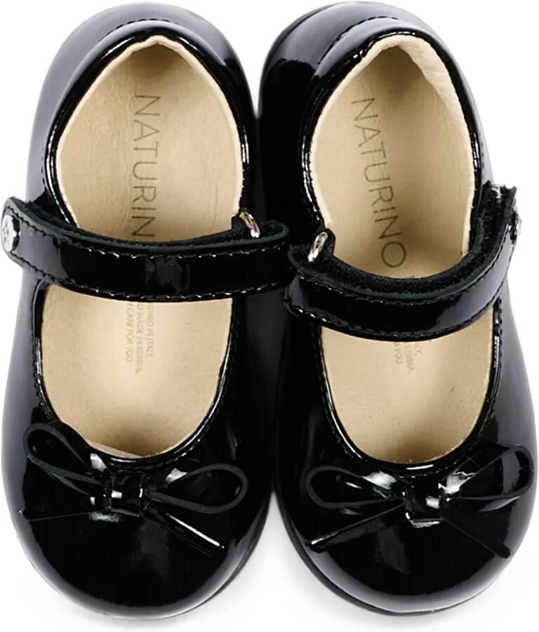 NATURINO Lakleren ballerina's met strikdetail Zwart - Foto 2