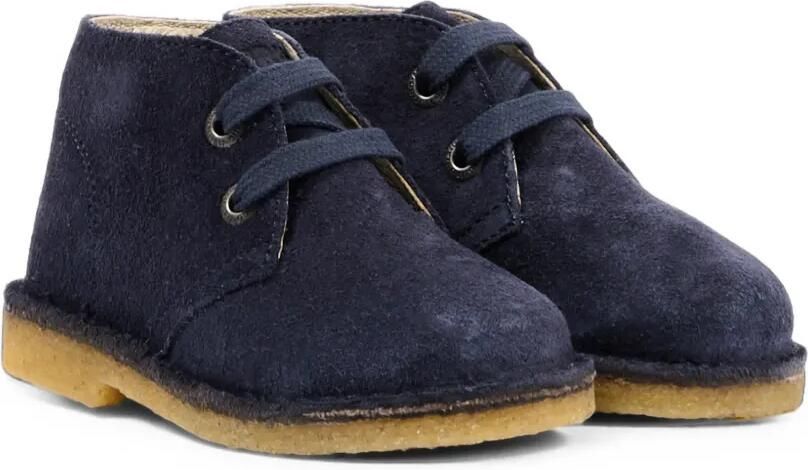 NATURINO Milky suède enkellaarzen Blauw