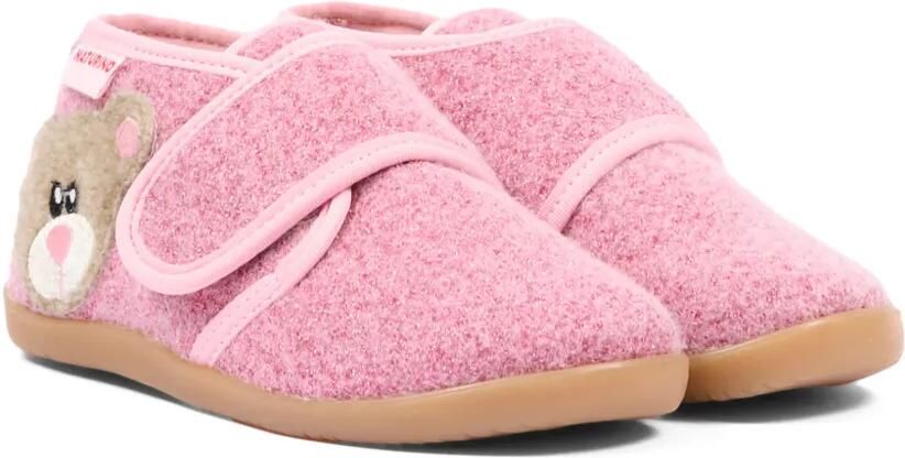NATURINO Schoenen met klittenband en beerpatch Roze