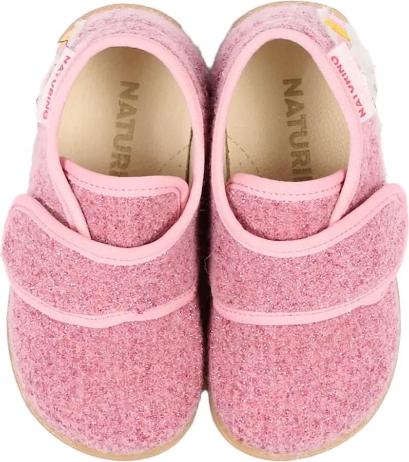 NATURINO Sneakers met klittenband en eenhoorn-patch Roze - Foto 2