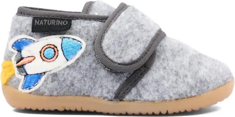 NATURINO Sneakers met klittenband en raketpatch Grijs - Foto 4