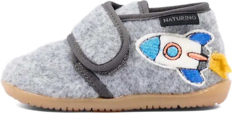 NATURINO Sneakers met klittenband en raketpatch Grijs - Foto 5