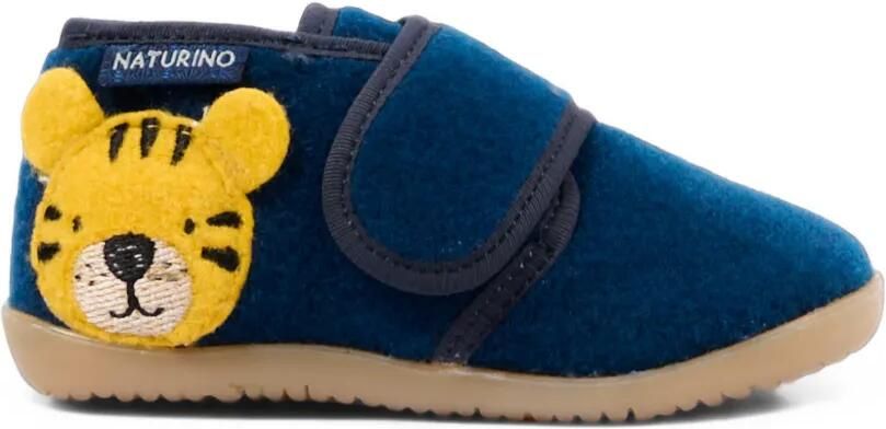 NATURINO Sneakers met klittenband en tijgerpatch Blauw - Foto 5