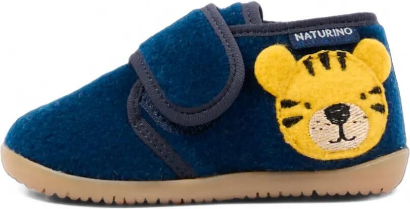 NATURINO Sneakers met klittenband en tijgerpatch Blauw - Foto 4