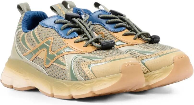 NATURINO Sneakers met mesh vlakken Beige