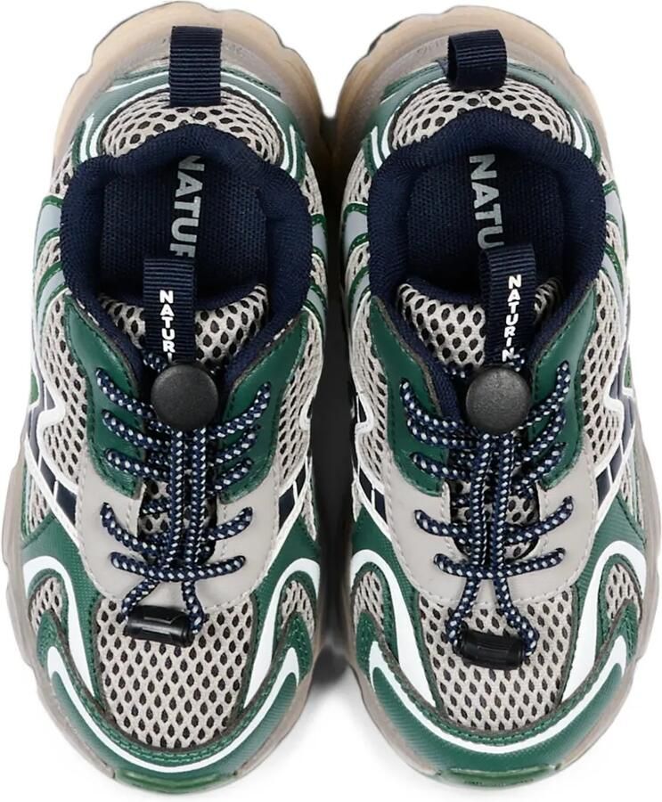 NATURINO Sneakers met mesh vlakken Groen - Foto 2