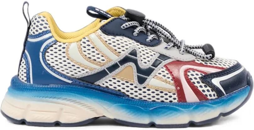 NATURINO Sneakers met mesh vlakken Wit