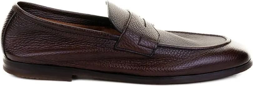 Neil Barrett Leren loafers Bruin