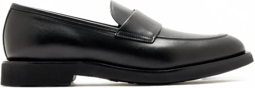 Neil Barrett Leren loafers Zwart