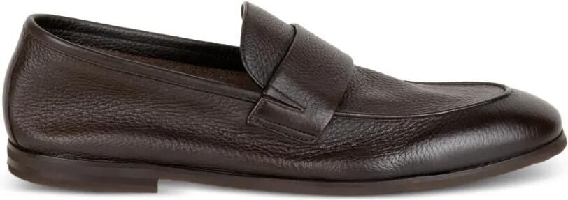 Neil Barrett Loafers van bewerkt leer Bruin