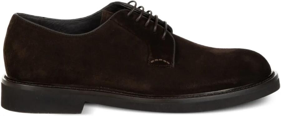 Neil Barrett Suède derby schoenen Bruin