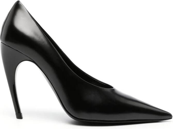 Nensi Dojaka Leren pumps Zwart