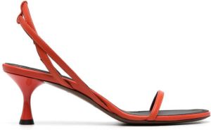 NEOUS Leren slingback sandalen Oranje