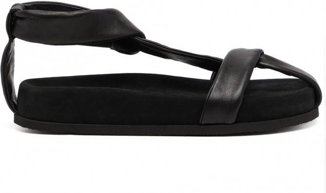 NEOUS Sandalen met gekruiste bandjes Zwart