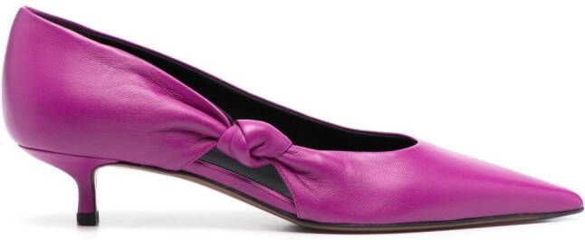 NEOUS Pumps met geknoopt detail Paars