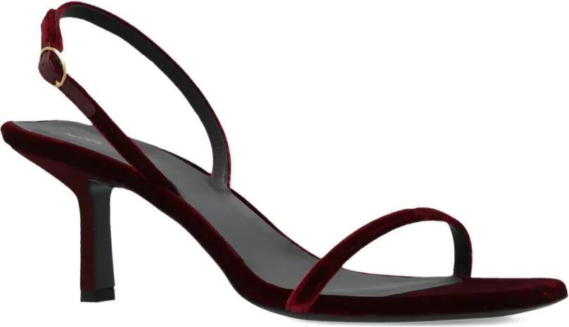 NEOUS 80 mm sandalen met fluwelen textuur en hak Rood