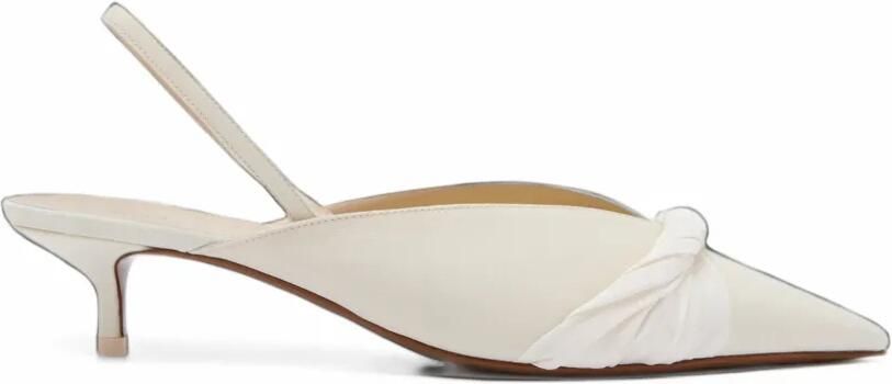 NEOUS Borea geknoopte slingback pumps Beige