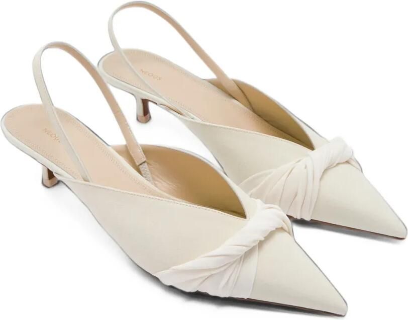 NEOUS Borea geknoopte slingback pumps Beige - Foto 3