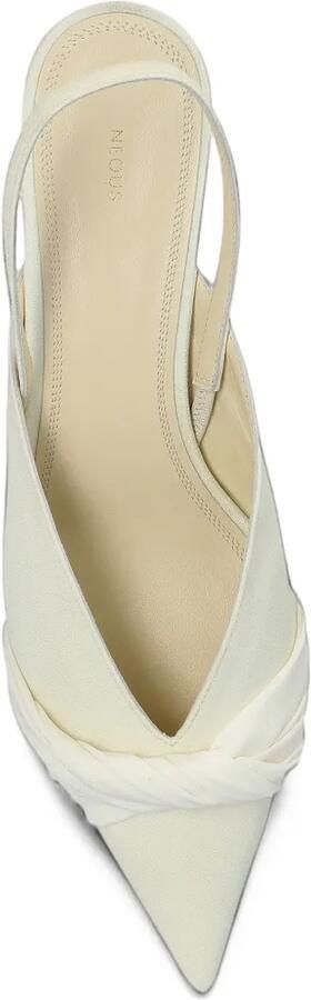 NEOUS Borea slingback pumps met gedraaid detail Wit - Foto 5