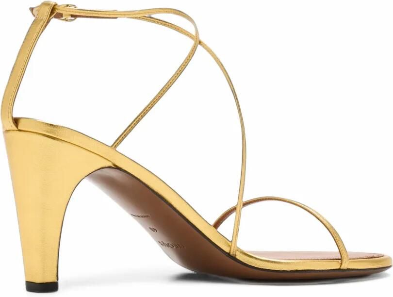 NEOUS Chamu leren sandalen met bandjes Goud - Foto 4