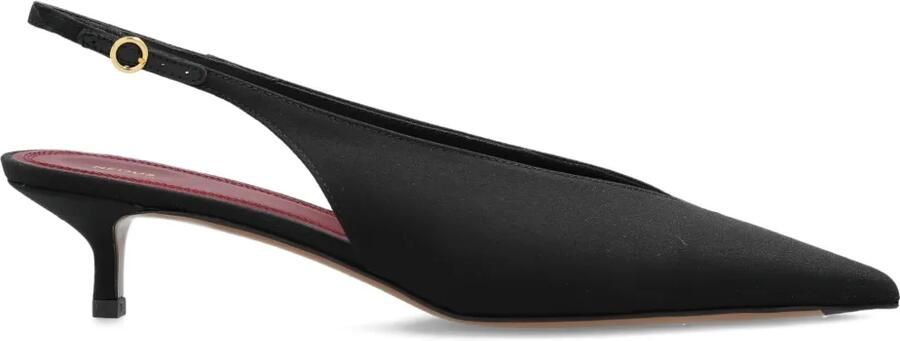 NEOUS Diske slingback pumps met puntige neus Zwart
