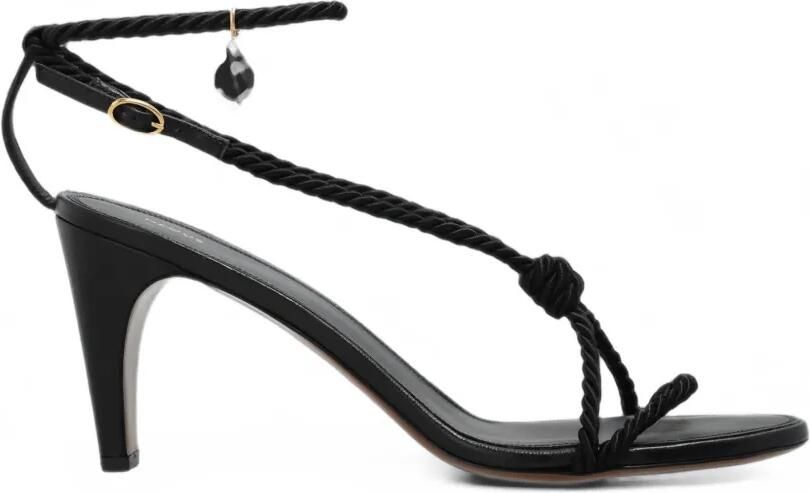 NEOUS Garnet sandalen met pareldetail Zwart