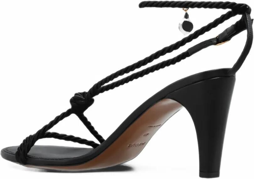 NEOUS Garnet sandalen met pareldetail Zwart - Foto 4