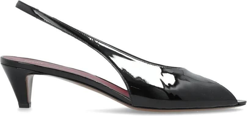 NEOUS Hamal slingback pumps met open neus Zwart