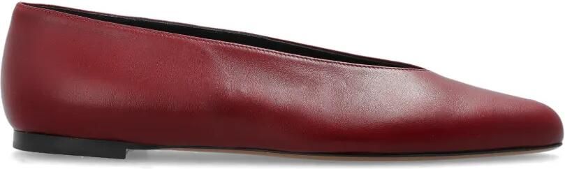 NEOUS Leren pumps met puntige neus Rood