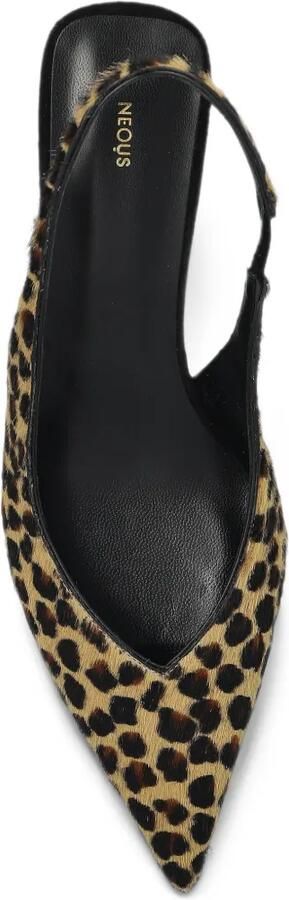 NEOUS Moriah pumps met luipaard-print Bruin - Foto 5