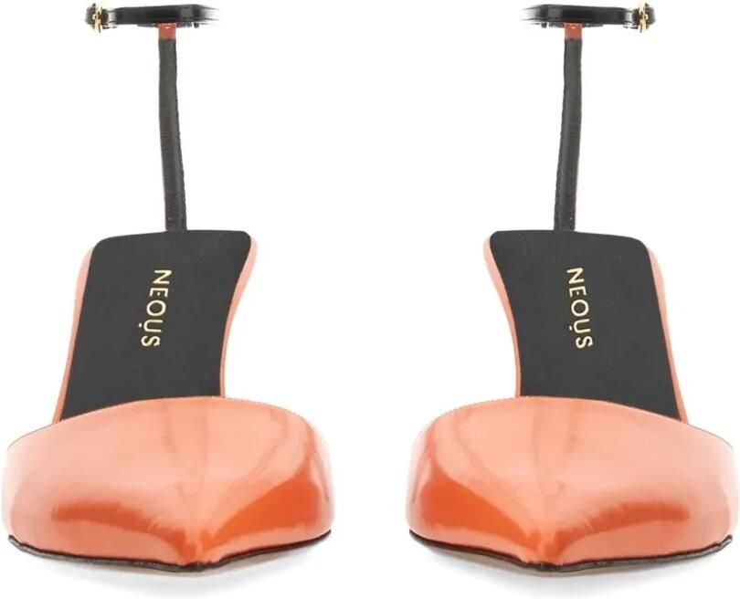 NEOUS Pumps met leren hak Oranje