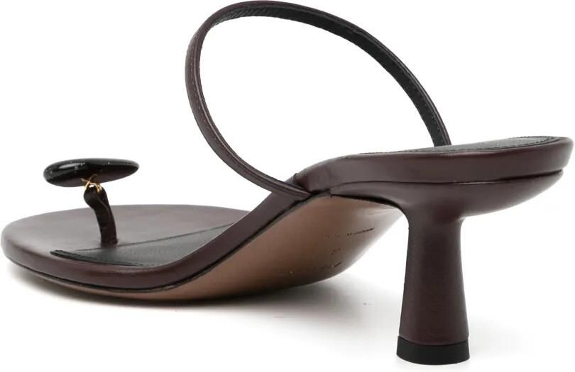 NEOUS Sandalen verfraaid met bewerkte bandjes Bruin - Foto 2