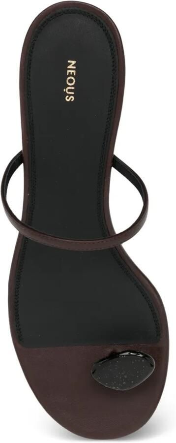 NEOUS Sandalen verfraaid met bewerkte bandjes Bruin - Foto 4