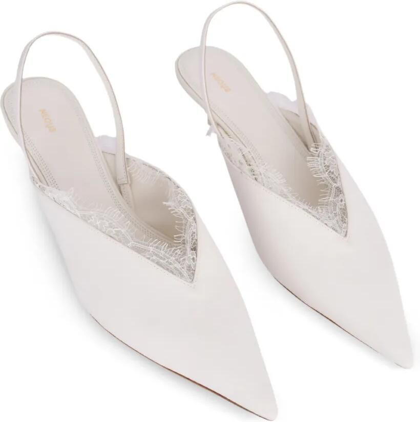 NEOUS Slingback pumps met hak Wit - Foto 2