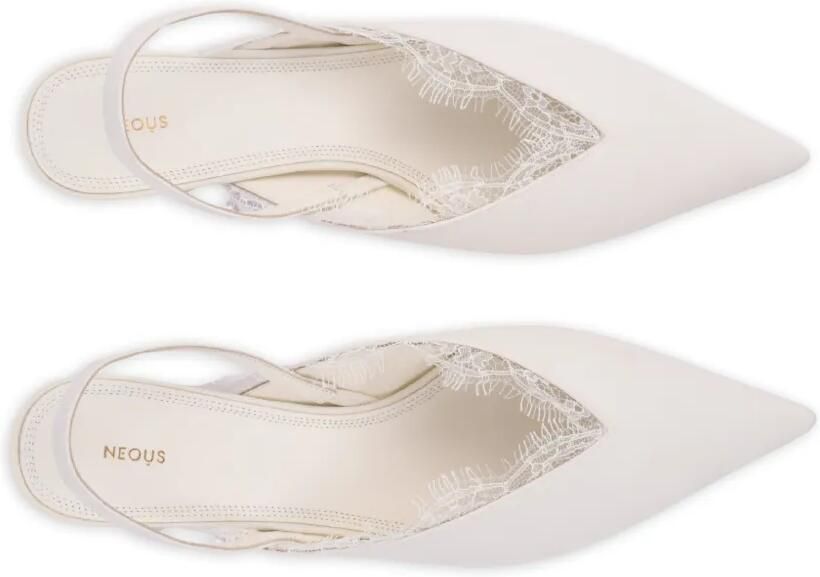 NEOUS Slingback pumps met hak Wit - Foto 4