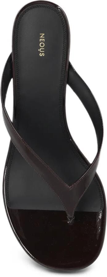 NEOUS Tercus sandalen met sleehak Bruin - Foto 4