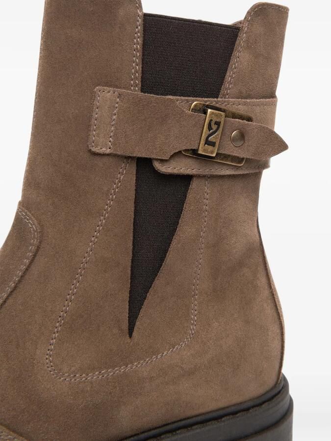 NERO GIARDINI buckle-strap Chelsea boots Bruin