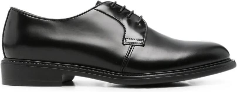 NERO GIARDINI Diana leren derby veterschoenen Zwart