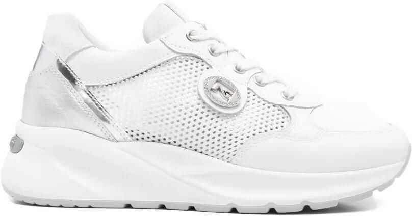 NERO GIARDINI Geperforeerde sneakers Wit