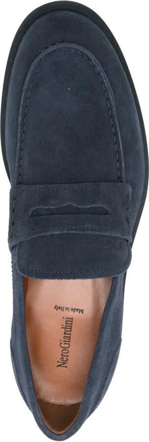 NERO GIARDINI Leren loafers Blauw - Foto 4