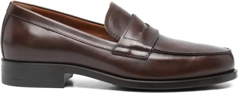 NERO GIARDINI Leren loafers Bruin